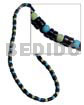 7-8mm Black Coco Heishe Dyed