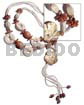 3 Rows Cream Glass Beads