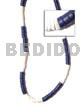 4-5mm White Clam Navy Blue
