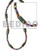 2-3mm Coco Pokalet Orange/lavender/green Green