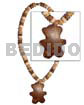 7-8mm Coco Pokalet Tiger/brown/bleach &