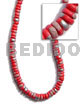 4-5mm Coco Pokalet. Red Splashing