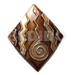 Handpainted And Colored Diamond 48mmx40mm