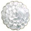 Capiz Round Scallop Placemat Gold