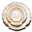 Capiz Noble Scallop Plate Brass