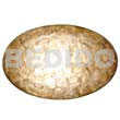 Oval Placemat 12x18" Smoked Capiz