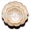 Round Capiz Scallop Bowl- Silver
