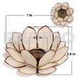 Natural Capiz Nat. White Lotus