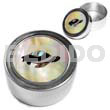 Stainless Metal Round Casing Inlaid