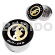 Stainless Metal Round Casing Inlaid