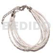 6 Rows White/clear Multi Layered