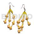 Dangling White Rose Multicolored Sequins