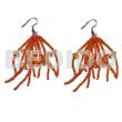 Dangling Orange Glass Beads Resin