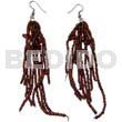 Dangling Brown Glass Beads Resin