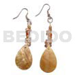 Dangling Brownlip 27mmx18mm Teardrop Crystal