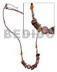 Glass Beads Brownlip Nuggets Accent