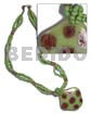 3 Layers Intertwined Lime Green