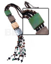 Tassled Multicolored 4pcs. 20mm Hammershells