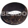 Nat. Wood Bangle In Black
