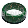 Nat. Wood Bangle In Green