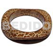 Nat. Wood Bangle In Red