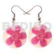 35mm Round Capiz Handpainted Floral