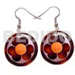 35mm Round Blacktab Embossed Handpainted