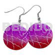 35mm Round Red/violet Capiz 2