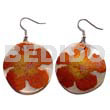 Dangling 35mm Round Handpainted/embossed Hammershell