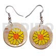 Dangling 30mm Round Handpainted/ Hammershell