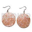 Dangling 35mm Round Handpainted/embossed Hammershell