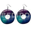 Dangling Painted 40mm Ring Nat.