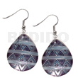 Dangling 35mmx30mm Teardrop Kabibe Shell,