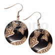 Dangling 35mmx35mm Nat. Wood Round