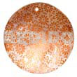 Round 40mm Hammershell Handpainted Design