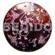 Round 40mm Black Tab Handpainted