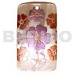 Rectangular 40mm Hammershell Handpainted Design