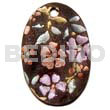Oval 40mm Blacktab Handpainted Design