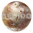 Round 40mm Hammershell Handpainted Design