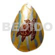Teardrop 45mm MOP Handpainted Design