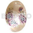 Oval 50mm Kabibe Shell Handpainted