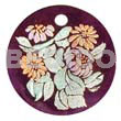 Round 40mm Hammershell Velvet Handpainted