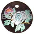 Round 40mm Hammershell Velvet Handpainted