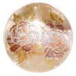Round 40mm Hammershell Handpainted Design