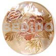 Round 40mm Hammershell Handpainted Design