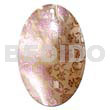 Oval 50mm Kabibe Shell Handpainted