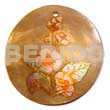 Round 40mm Brownlip Handpainted Design