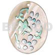Oval 30mm Hammershell Handpainted Design