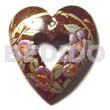 Heart 50mm Coco Handpainted Design/embossed