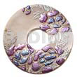 Round 40mm Hammershell Donut Handpainted